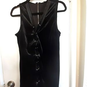 Black Velvet Mini Dress